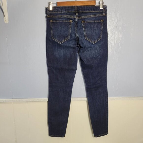 Gap Size 2 Classic Dark Wash Faded Denim Blue Skimmer Legging Skinny Jeans - Picture 6 of 9